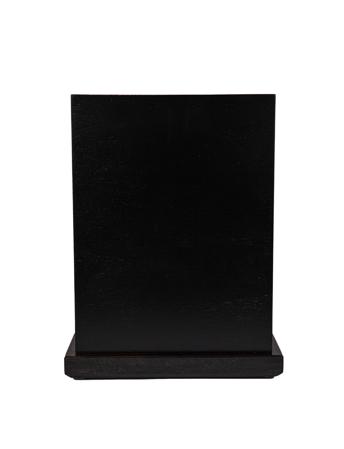 Handcrafted Black Walnut Tower Urn – True Black Satin Finish