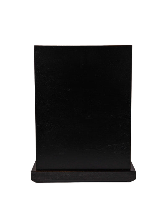 Handcrafted Black Walnut Tower Urn – True Black Satin Finish